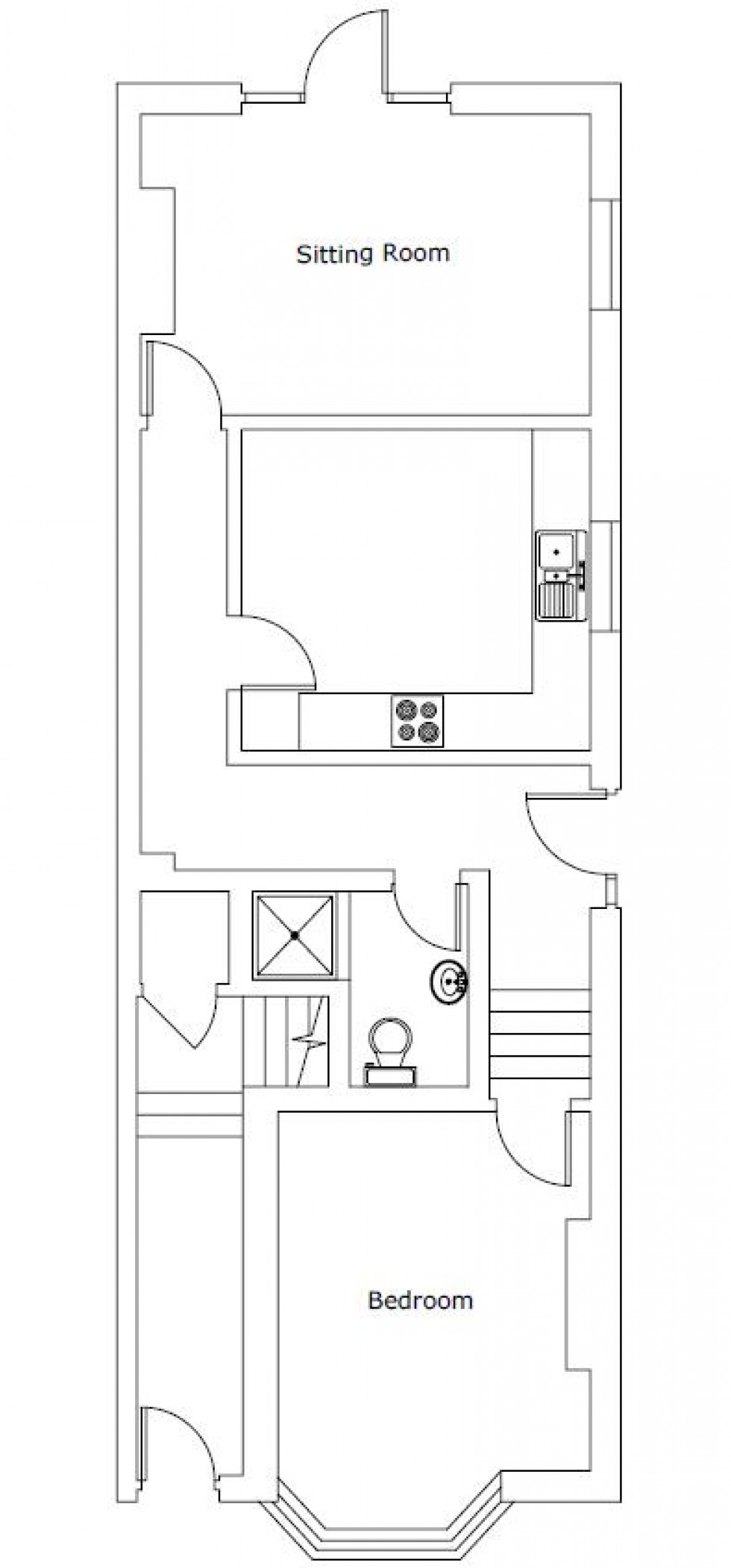 Floorplan for Ground Floor One Bedroom Flat, Langton Road, Tunbridge Wells