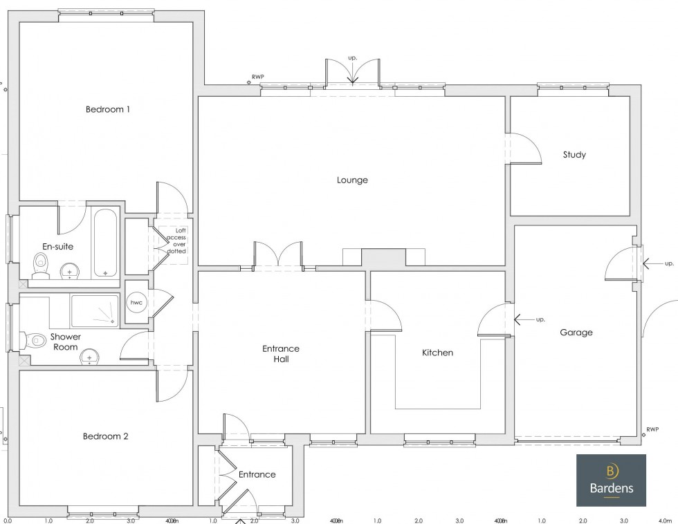 Floorplan for Large Detached 3 Bed Bungalow on Bessels Green Road, Sevenoaks - NO TENANT FEES!