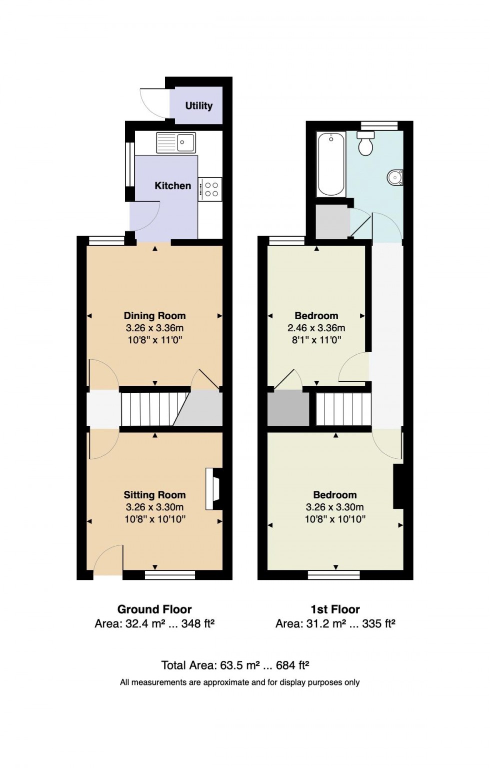 Floorplan for 2 Bedroom Victorian Cottage with Amazing Views, Fairglen Road, Wadhurst